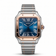 Santos Two-Tone Rose Gold Blue