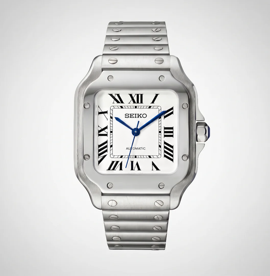 Santos White Reglage watch