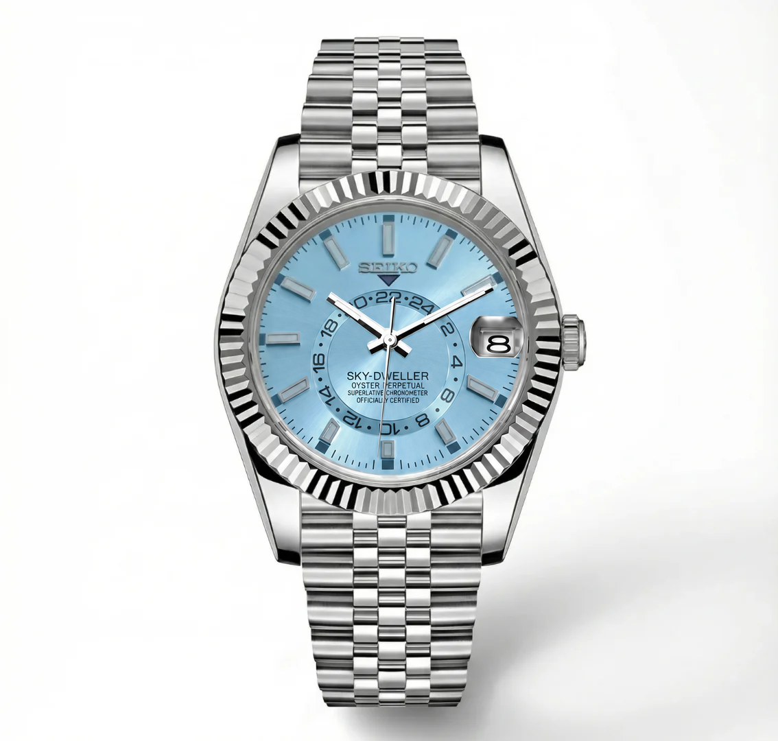 Sky Dweller Ice Blue Reglage watch
