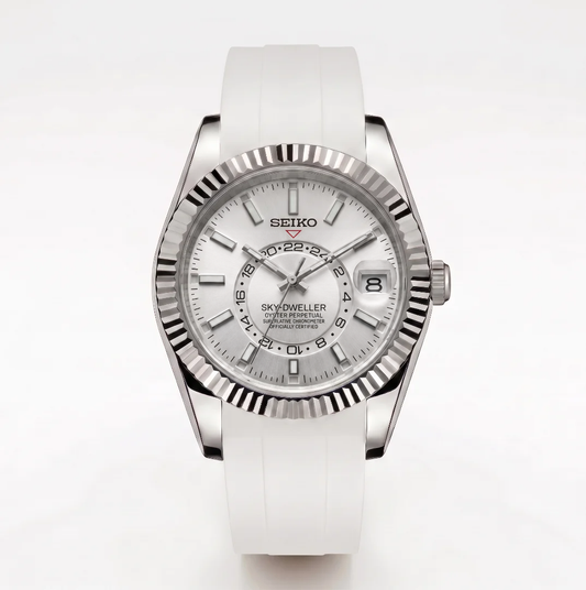 Sky Dweller Rubber White Reglage watch