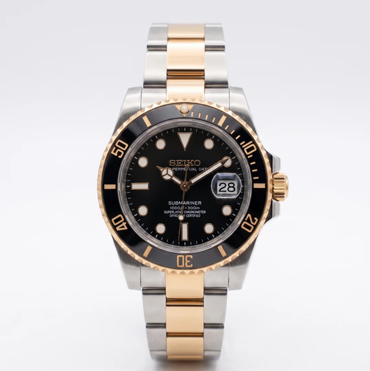 Submariner Two-Tone Black Reglage watch