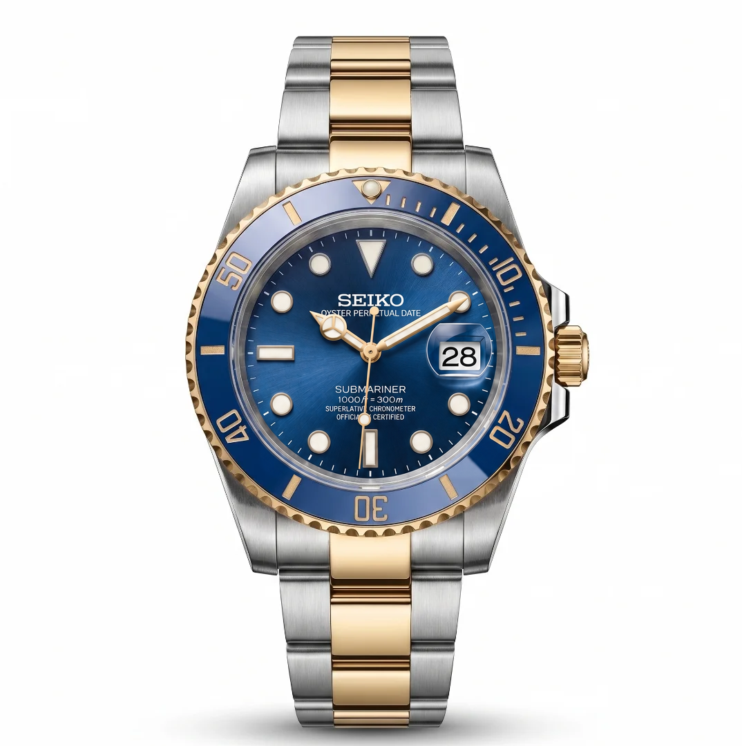 Submariner Two-Tone Blue Reglage watch