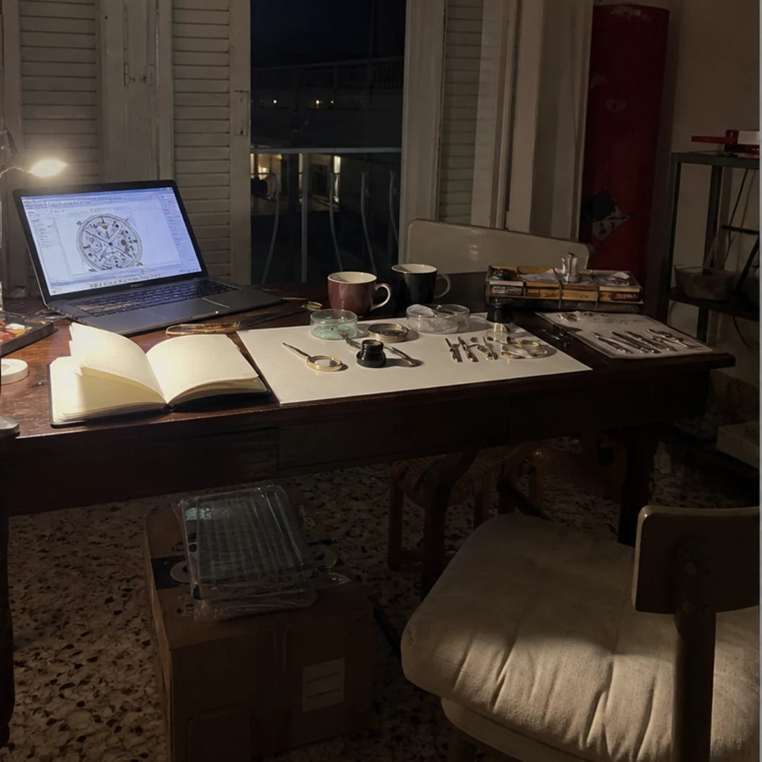 The first apartment workbench during lockdown